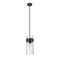 Z-Lite Fontaine 3 Light Pendant, Matte Black & Clear 3035P9-MB - alternate 4